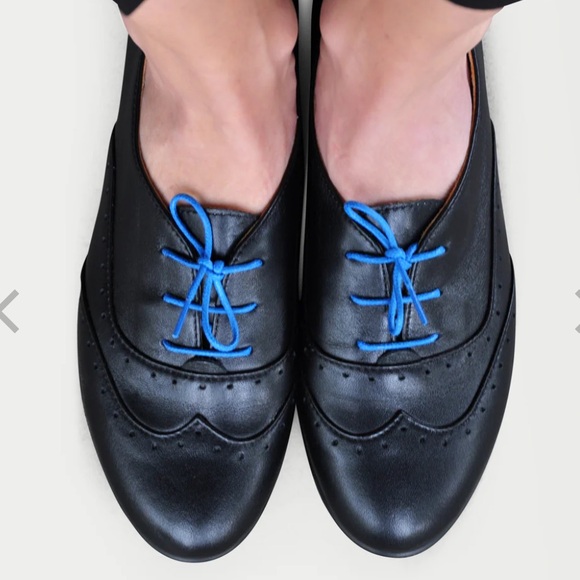 JULIA BO Limehouse Oxford handmade black leather Women, size US 10 EUR 41 NWOB - Picture 5 of 13